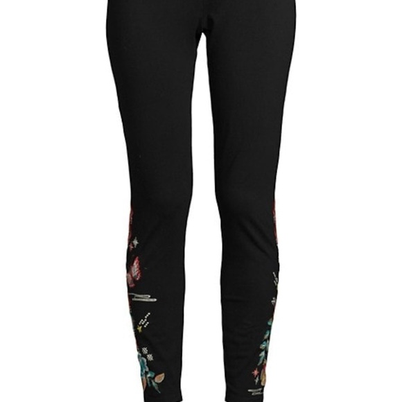New Johnny Was Cara Embroidered Leggings - Picture 6 of 7